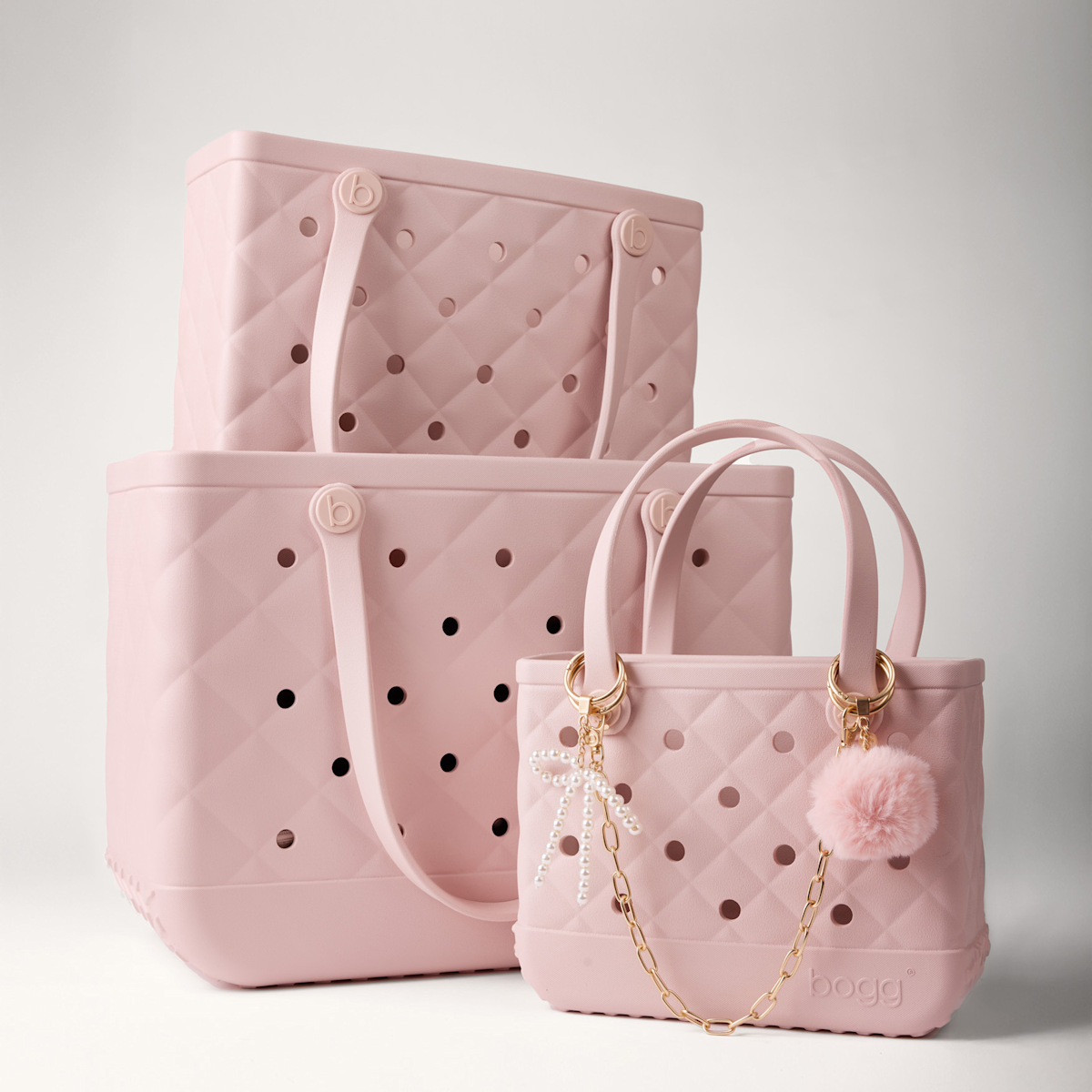 Bitty Bogg Bag - Quilted Rose Petal - Smooth Finish